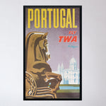 Vintage 1960s TWA Portugal Poster