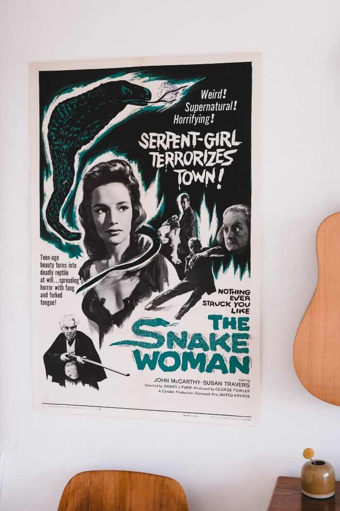 Vintage 1961 "The Snake Woman" Movie Poster