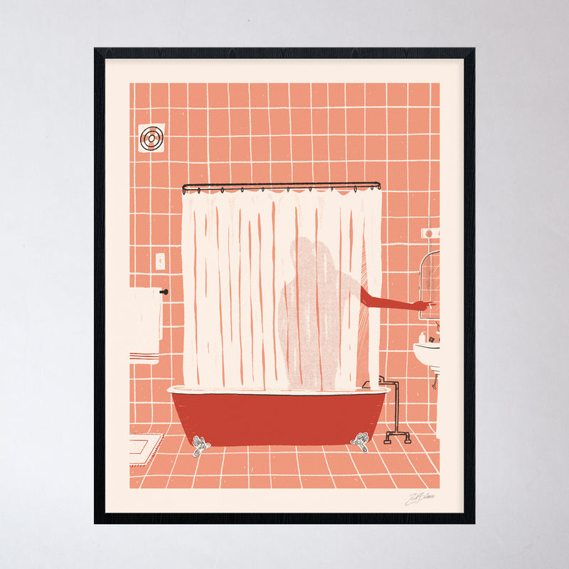 Pink Bathroom Print