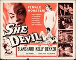 Vintage 1957 "She Devil" Movie Poster