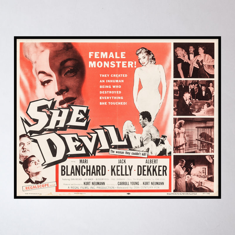 Vintage 1957 "She Devil" Movie Poster