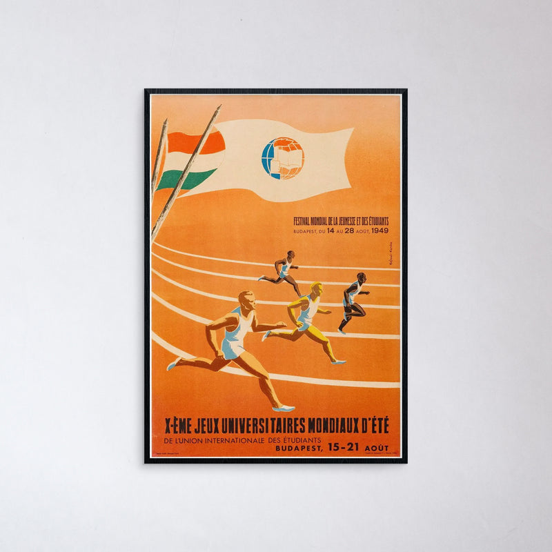 Vintage 1949 Track and Field Poster