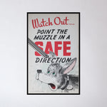 Vintage 1946 Gun Safety Posters